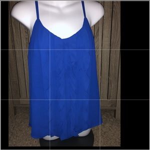 LOFT SMALL SILK LAYERED SPAGHETTI STRAP